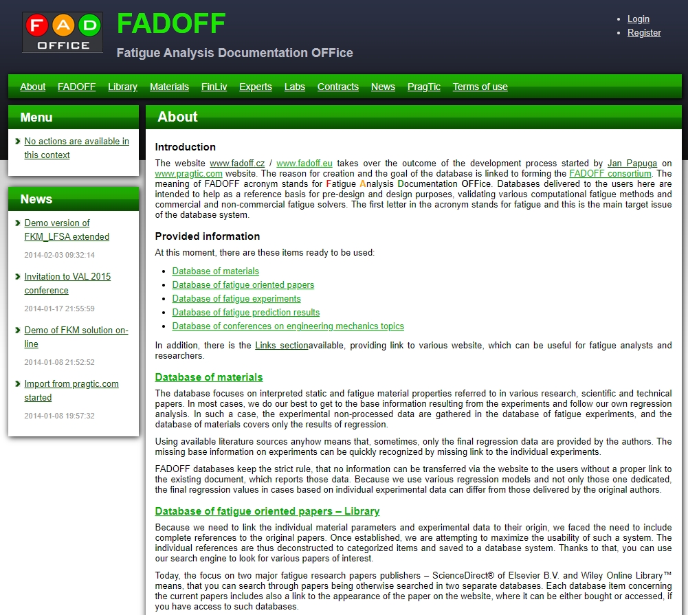 FADOFF website